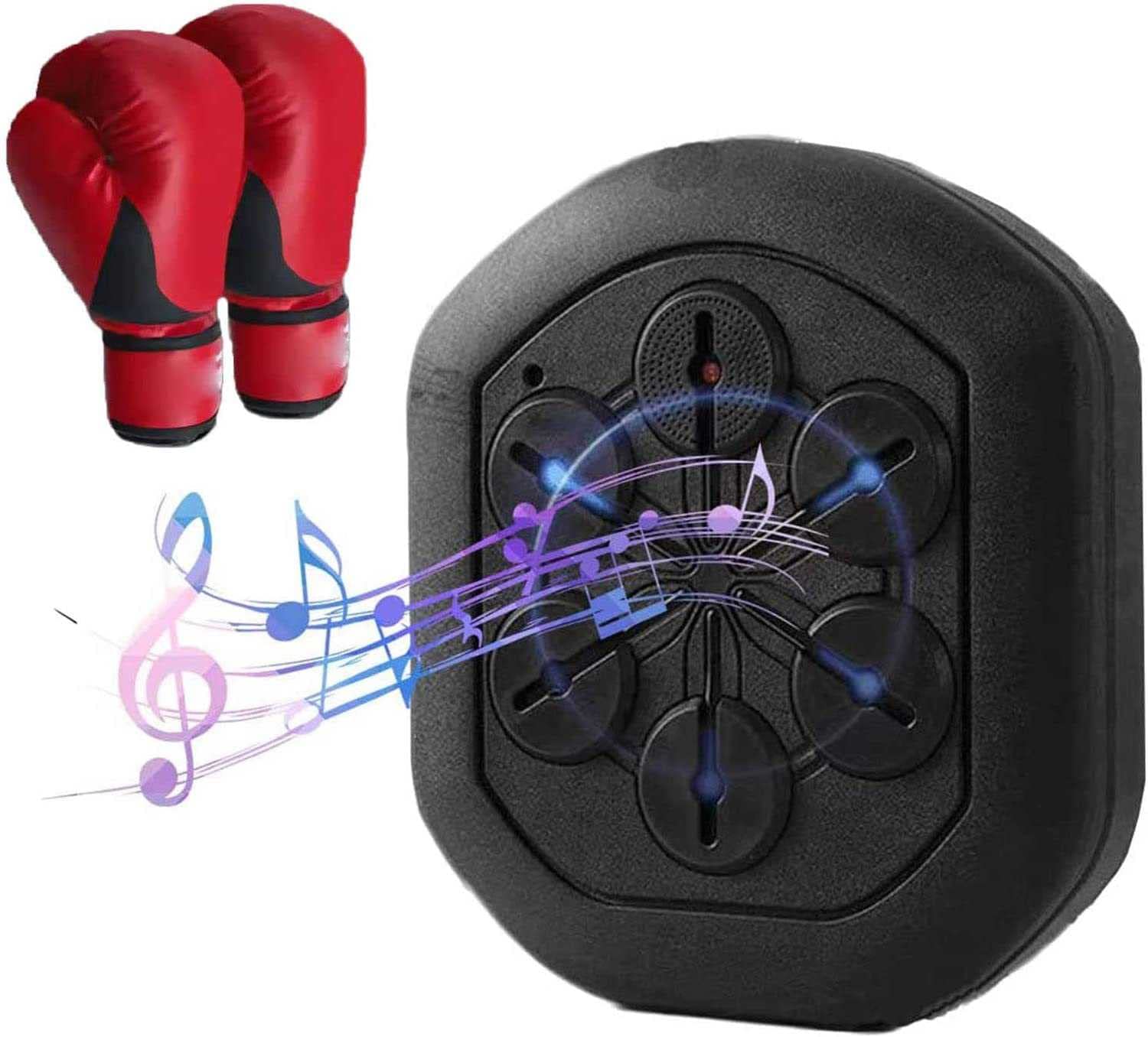 Music Boxing Machine Kocusu Con Bluetooth - Punching Ball Regolabile Con Luci Per Casa - Foto 5