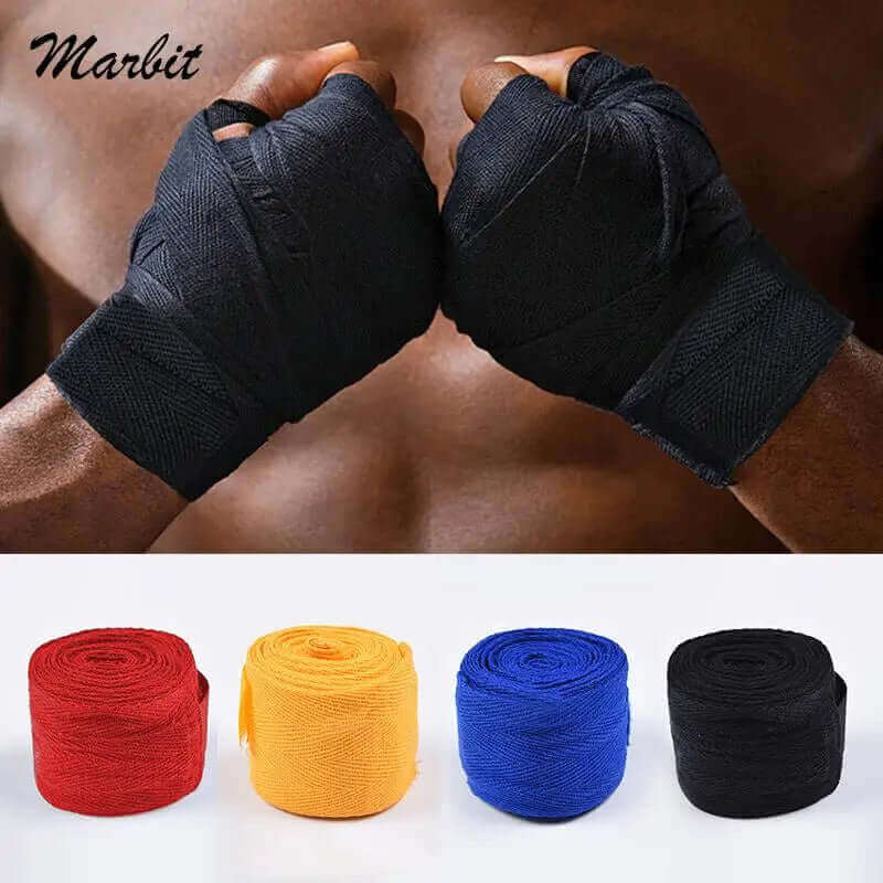 Boxing Companion- Cotton Bandage Wrist Wraps Wrist stability and injury prevention are crucial for boxers. The compact joints and tendons in the wrists and hands are vulnerable during the repeated, intense impacts of punches. Proper support and compressio