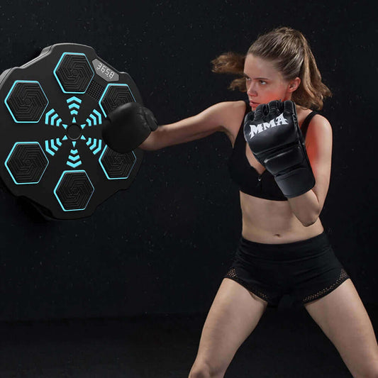 Dazzling Cool Arrow Sliding Music Boxing Machine + Gloves Introducing the Dazzling Cool Arrow Sliding Music Boxing Machine - To Burn Your Calories! Punch to the Rhythm and Feel the Beat with the Dazzling Cool Arrow Sliding Music Boxing Machine! Knockout t